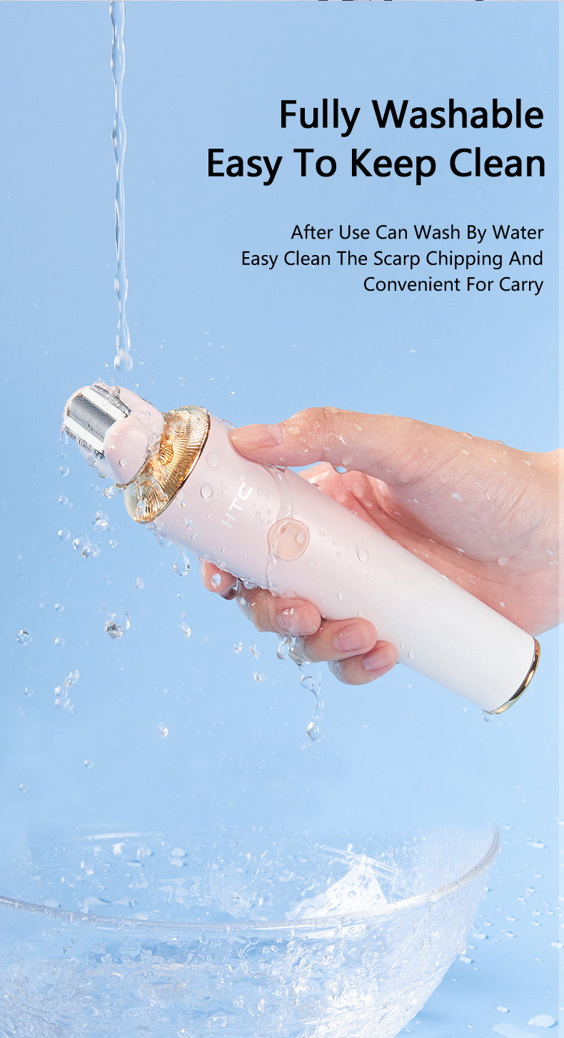 HTC HL060 Shaver for Female, Dual Shaver Blades, Fully Washable, 600 mAh Lithium Battery