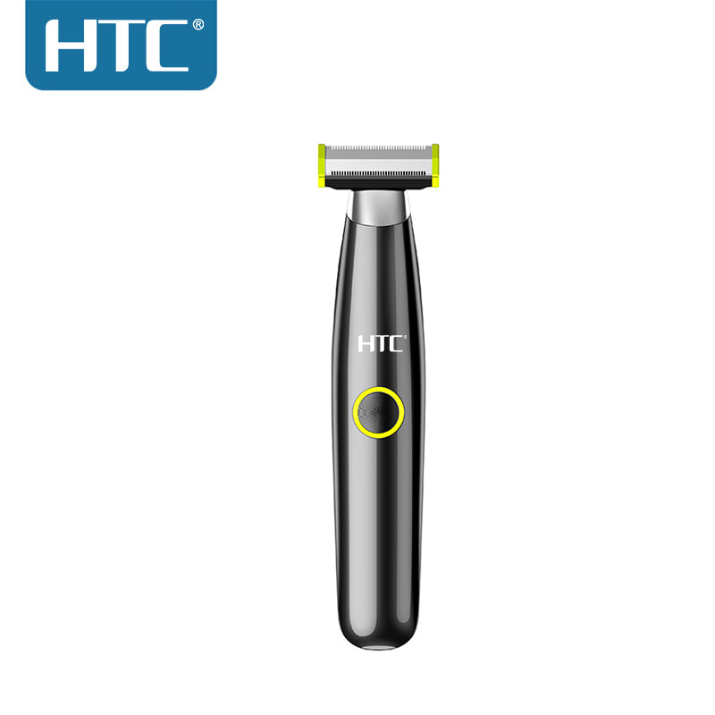 HTC Pubic Hair Trimmer for Men Electric Groin & Body Hair Shaver for Sensitive & Private Parts, Ultimate Male Hygiene Razor