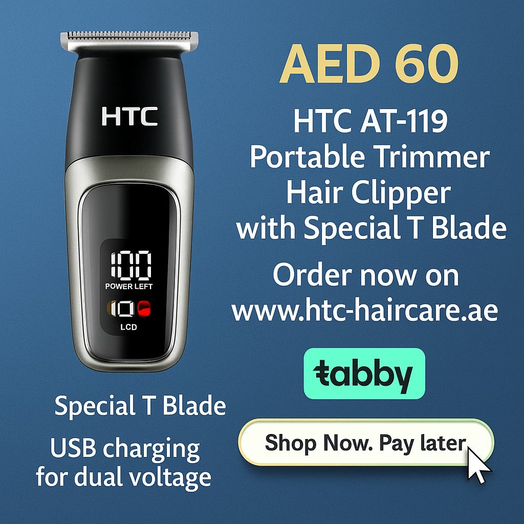 HTC Portable Trimmer, Hair Clipper with Special T Blade, Zero Cutting with protective cover, Suitable for frequent Travellers