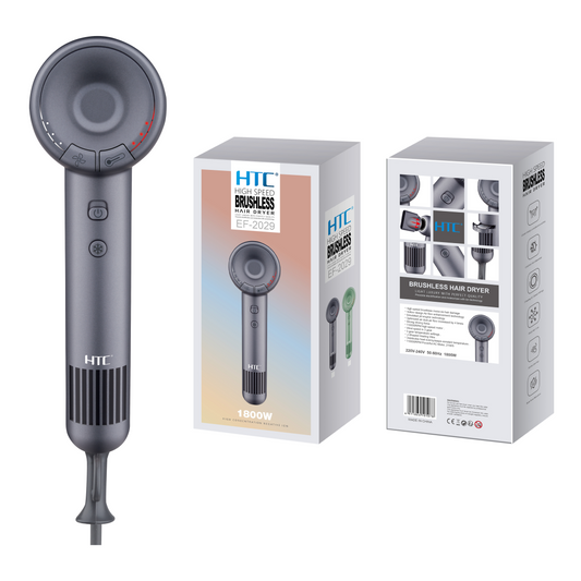HTC Brushless Hair Dryer – Lightweight, High-Speed, Professional Blow Dryer